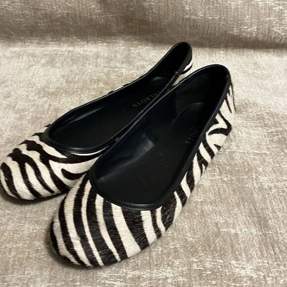 Talbots Zebra Print Calf Hair Flats - Picture 3 of 9
